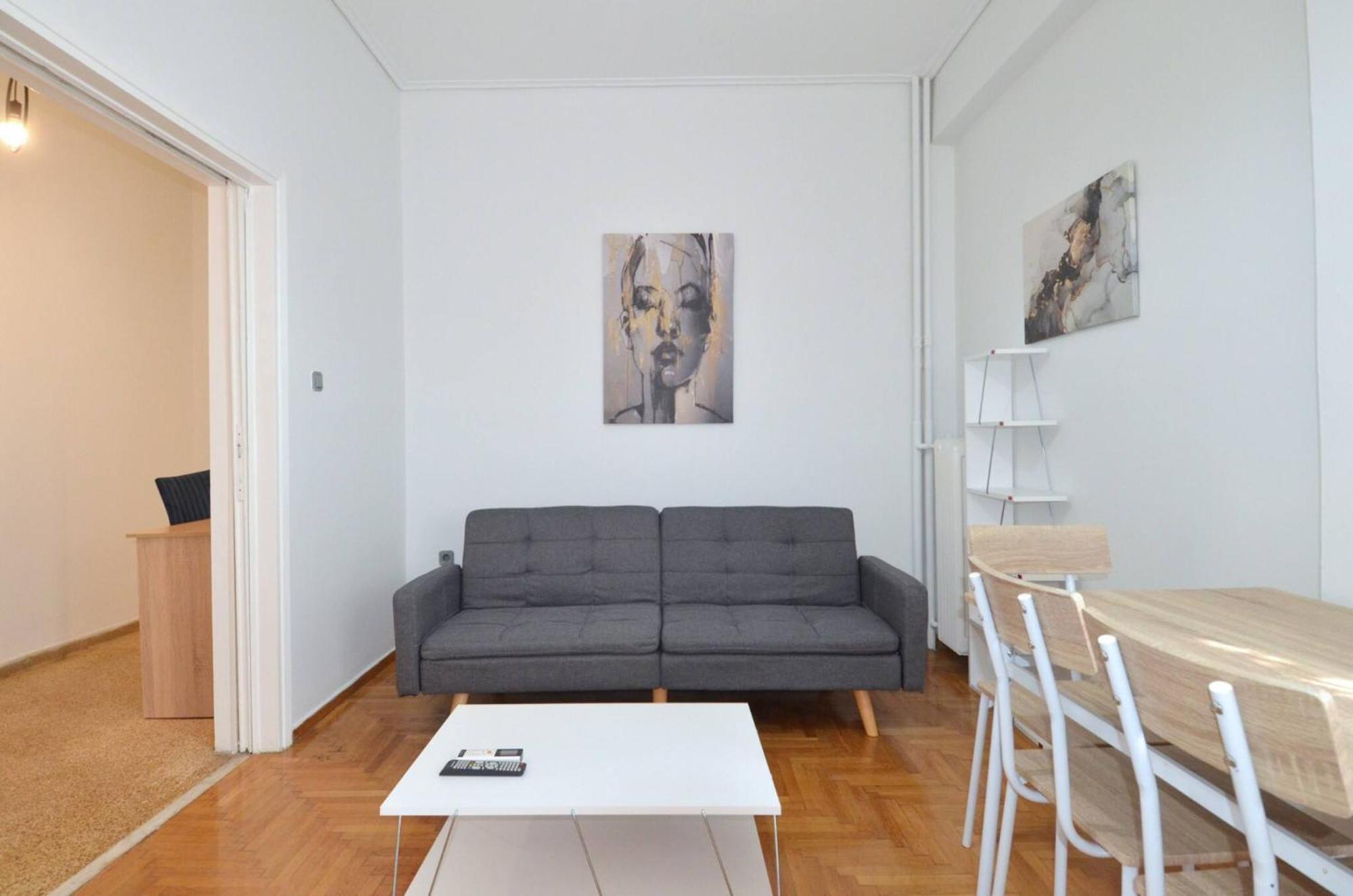 A Cozy Minimal Apartment At Koukaki, Dimitrako... Aten Exteriör bild